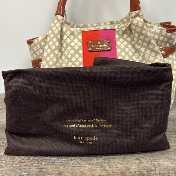 Kate Spade New York STEVIE Classic Leather Trimmed Shoulder Bag - Picture 16 of 16